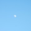 午後からは白い月！２０１５年６月２９日（月）の空の写真