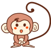 メッチャ簡単な猿（サル）のイラストの書き方