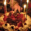 恋人と過ごすクリスマス♡クリスマスケーキのフリー写真